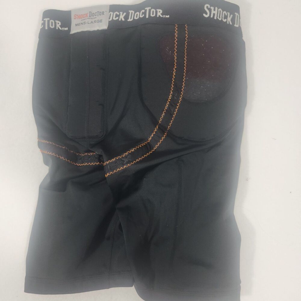 SHOCK DOCTOR Reflex 3+2 Football Crushtech Mens LARGE Football Black Compression